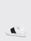 bicolour open smooth calfskin trainers