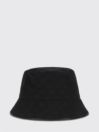 gg monogram jacquard bucket hat in cotton blend fabric