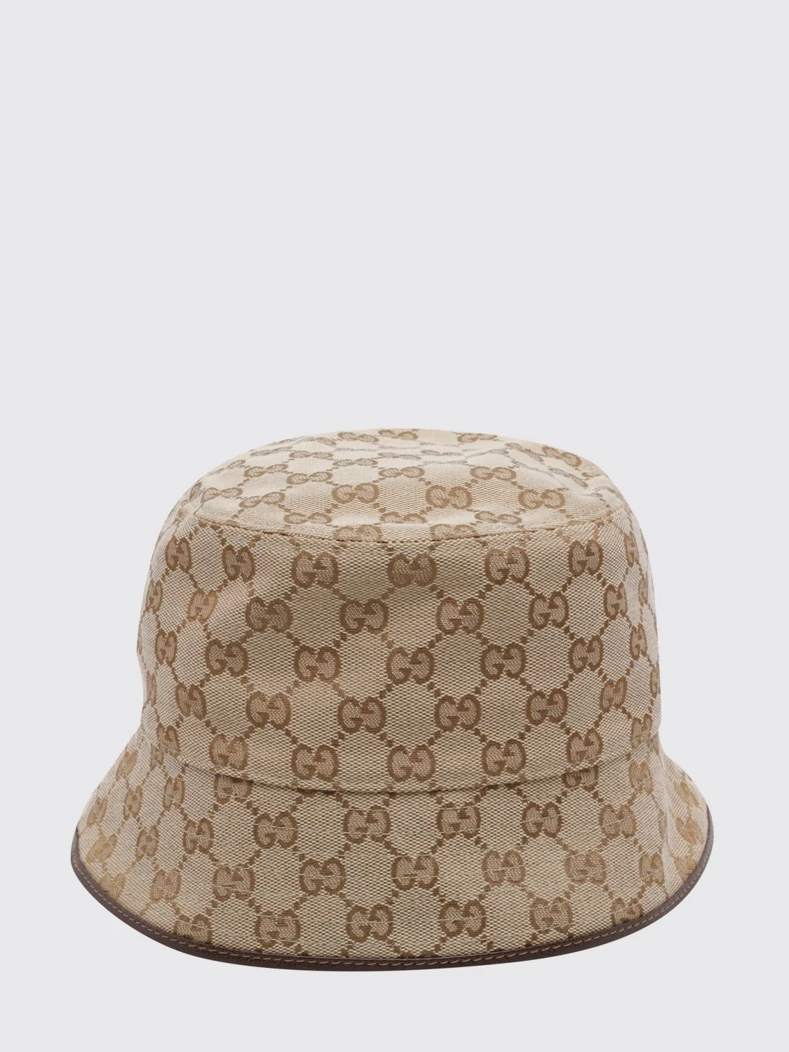 gg monogram jacquard bucket hat in cotton blend fabric