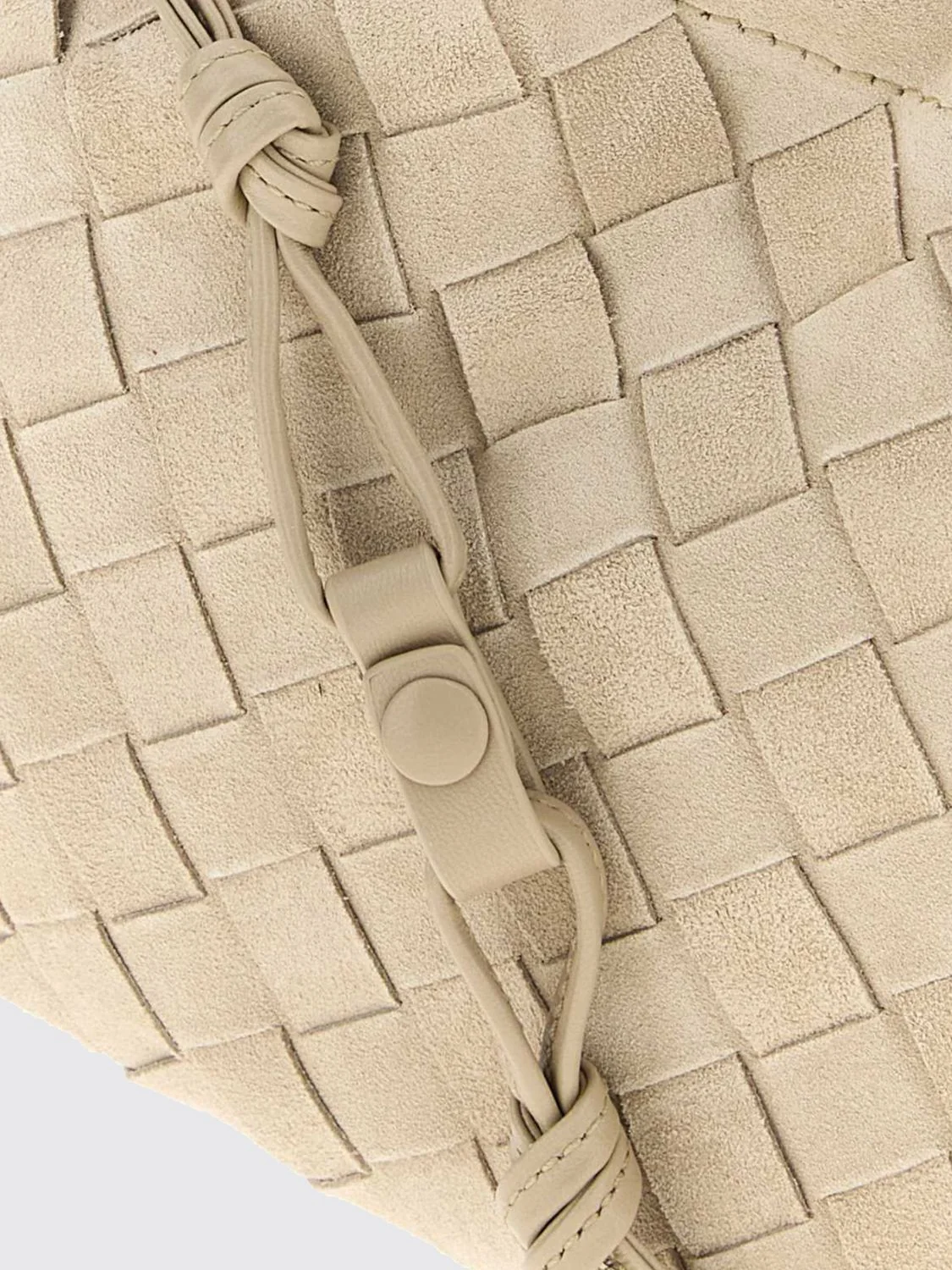 intrecciato suede leather mini bag