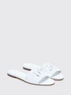 leather mule sandals with dg monogram and low heel