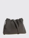 draped calfskin leather crossbody bag