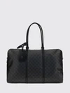 gg monogram canvas travel bag with leather handles