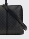 gg monogram canvas travel bag with leather handles