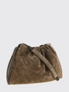 bc duo suede bucket bag with monili decoration