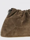 bc duo suede bucket bag with monili decoration