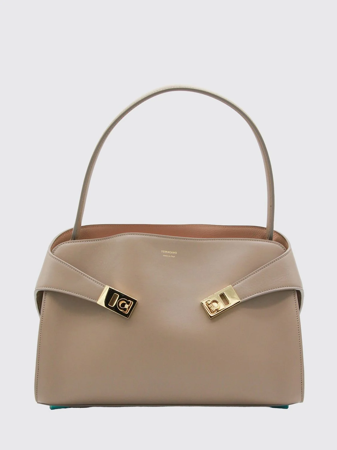 hug medium smooth calfskin leather flap shoulder bag