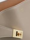 hug medium smooth calfskin leather flap shoulder bag