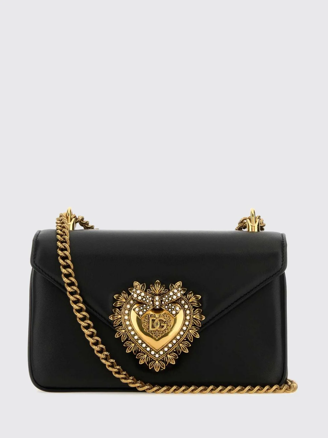 devotion mini shoulder bag in nappa with sacred heart