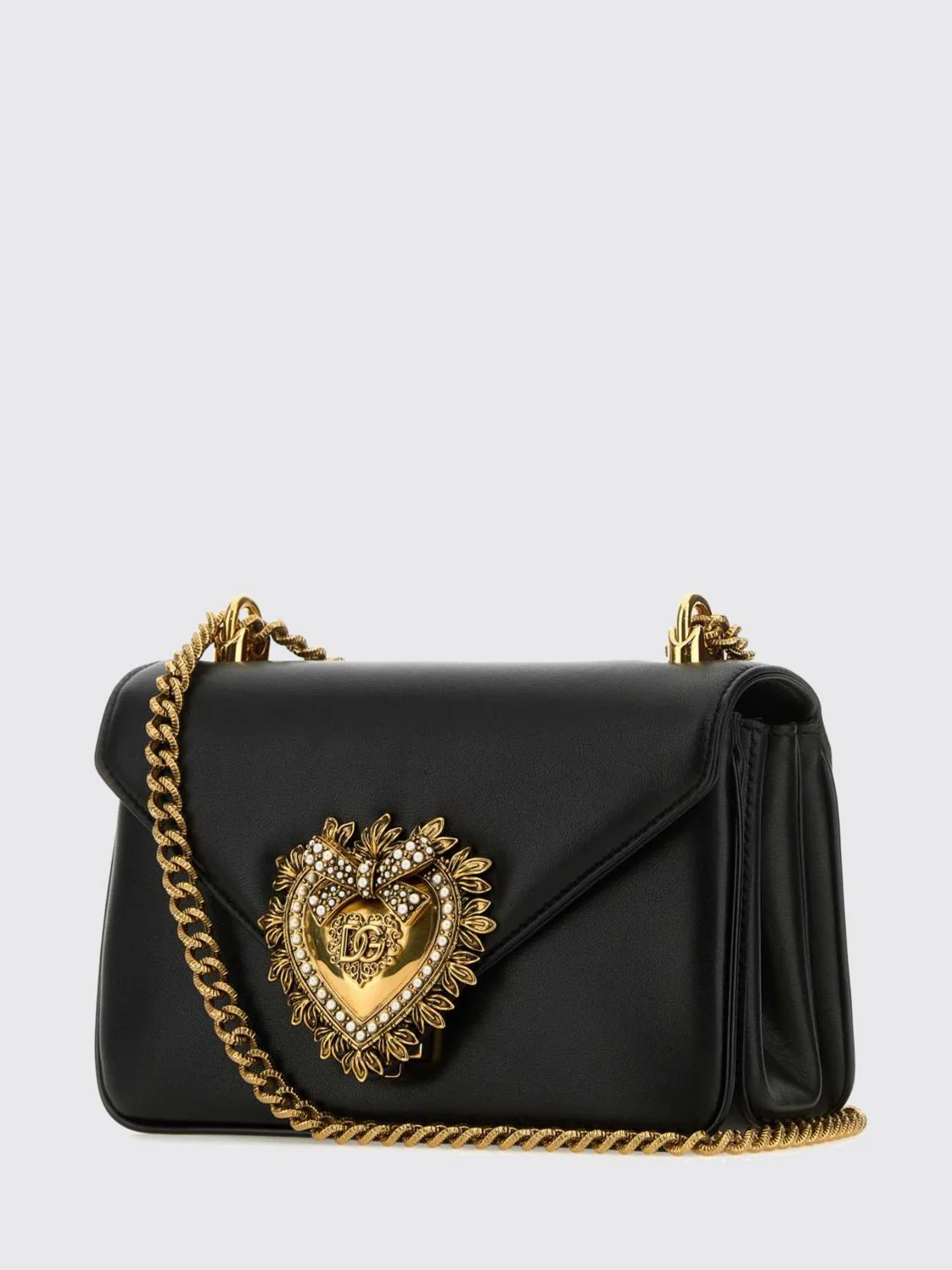 devotion mini shoulder bag in nappa with sacred heart