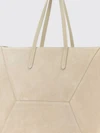suede calfskin shoulder bag with removable pouch