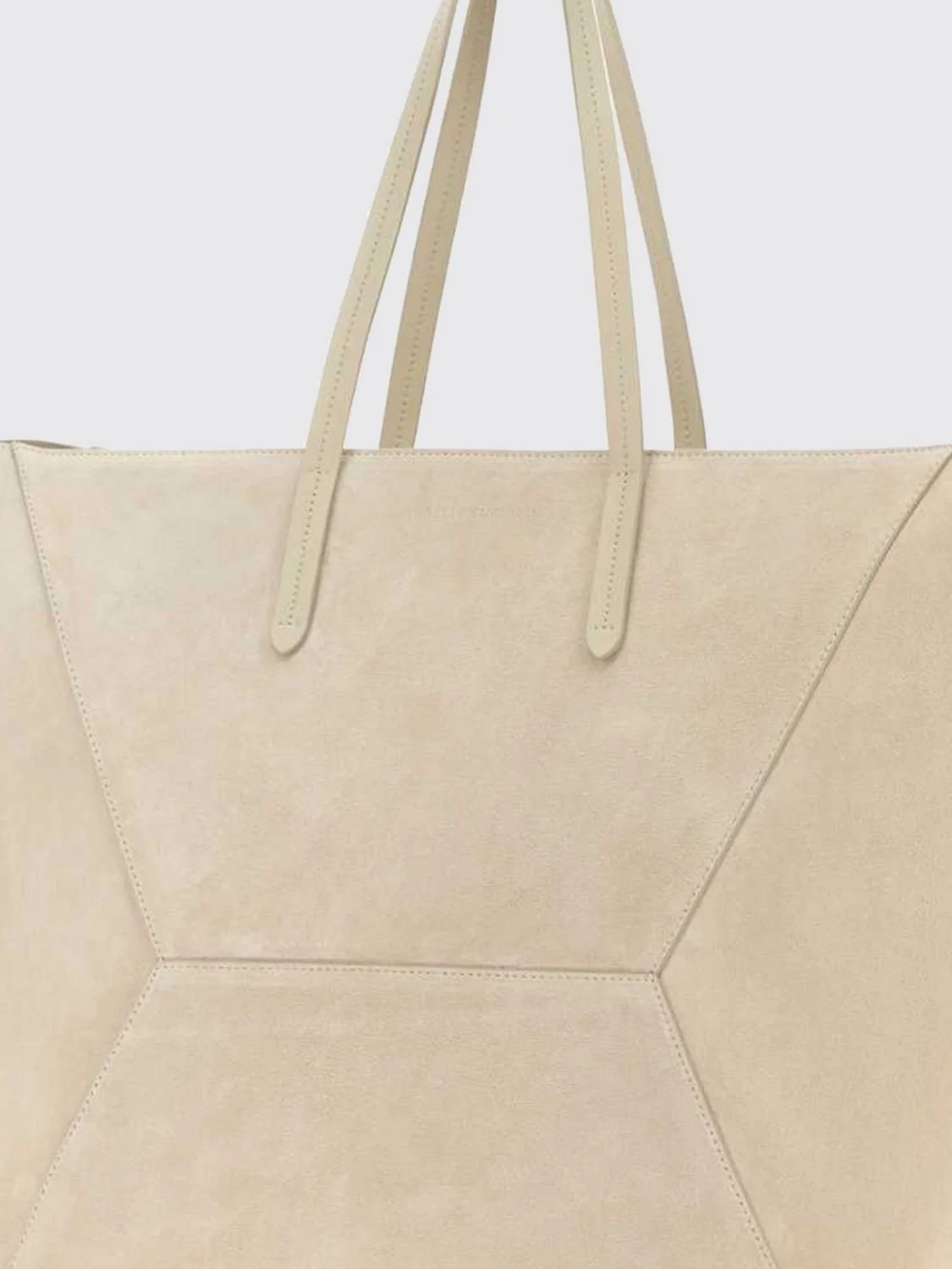 suede calfskin shoulder bag with removable pouch