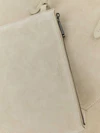 suede calfskin shoulder bag with removable pouch