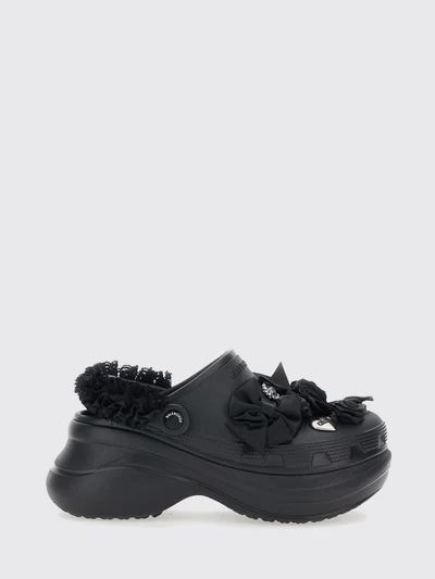 x crocs jibbitz eva mules with platform and decorative studs