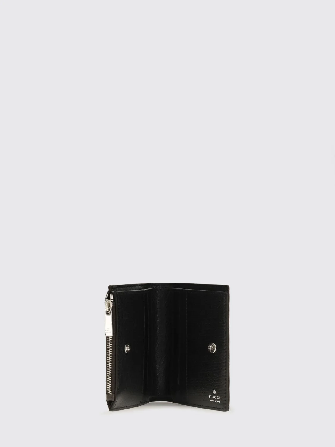 gg monogram jacquard fabric bifold wallet