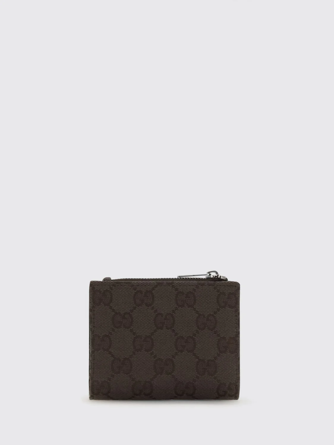 gg monogram jacquard fabric bifold wallet