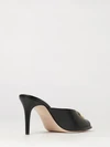 vlogo signature leather mule sandals with stiletto heel