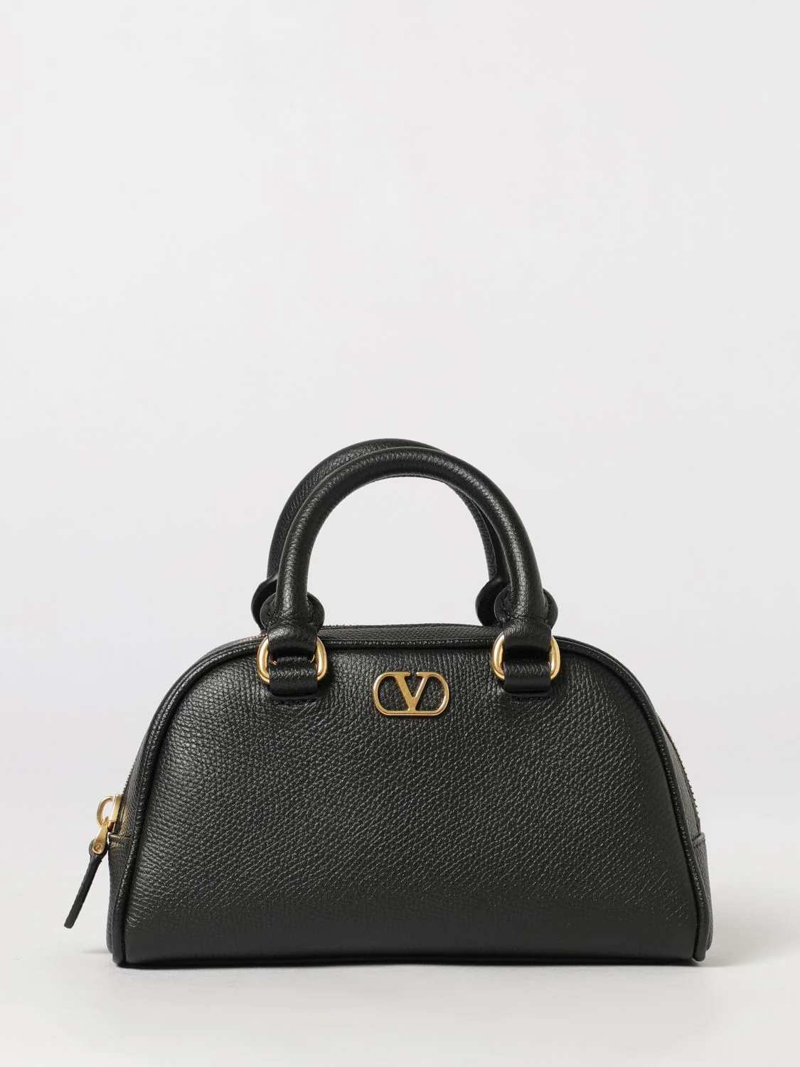 VALENTINO GARAVANI OS vlogo signature mini bowling bag in grained leather