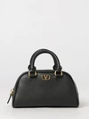 vlogo signature mini bowling bag in grained leather