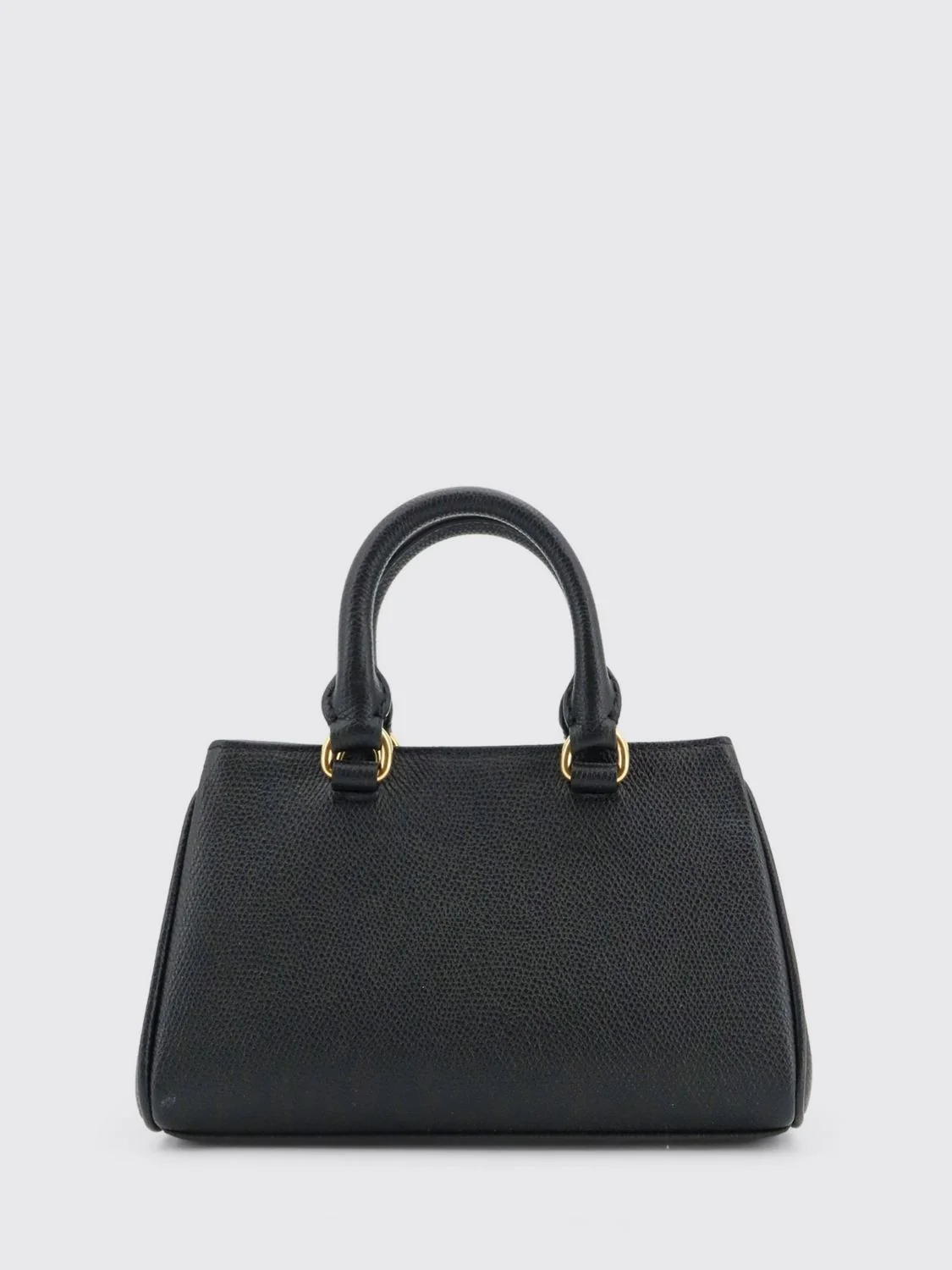 VALENTINO GARAVANI OS grained leather handbag with vlogo signature