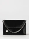 falabella mini satin bag with beads and chain