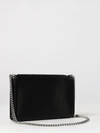 falabella mini satin bag with beads and chain