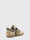 ball star polka-dot trainers in leather and pony hair with distressed effect