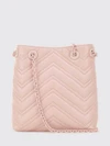gg marmont mini chevron matelassé nappa leather bucket bag