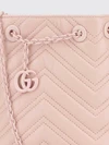 gg marmont mini chevron matelassé nappa leather bucket bag