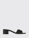 baguette mid-heeled calfskin mules with ff monogram
