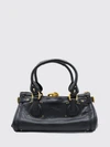 chloé paddington calfskin shoulder bag with iconic padlock