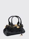 chloé paddington calfskin shoulder bag with iconic padlock