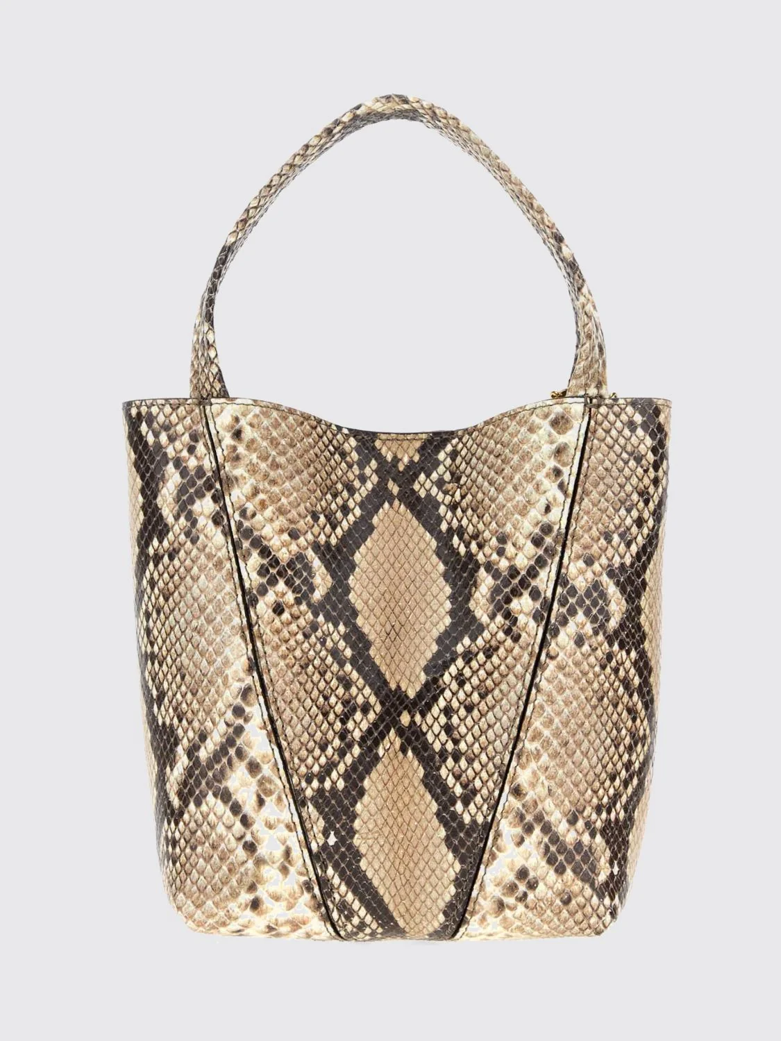 CHLOÉ OS spin mini bag chloé in python-print leather with removable strap