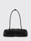 le teckel rectangular leather shoulder bag with double handle