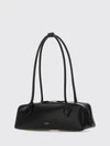 le teckel rectangular leather shoulder bag with double handle