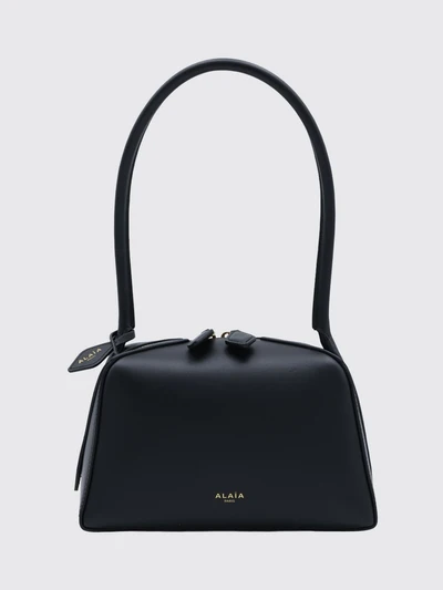 small le teckel calfskin leather bowling bag with tubular handle