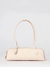 medium le teckel calfskin leather and nubuck shoulder bag