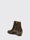 chloé susanna biker ankle boots in calfskin with studs and python embroidery
