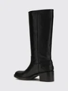 chloé dakota knee-high boots in smooth calfskin with mid heel