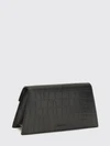 mini bag in croc-effect calfskin leather with skull