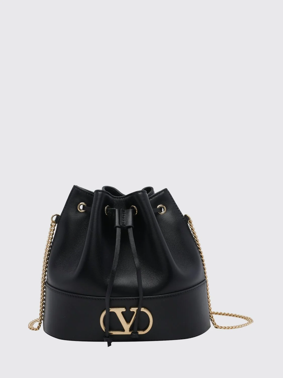 vlogo signature mini bucket bag in calf leather