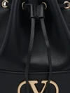 vlogo signature mini bucket bag in calf leather