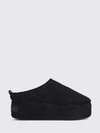 alaska suede platform mules with shearling lining