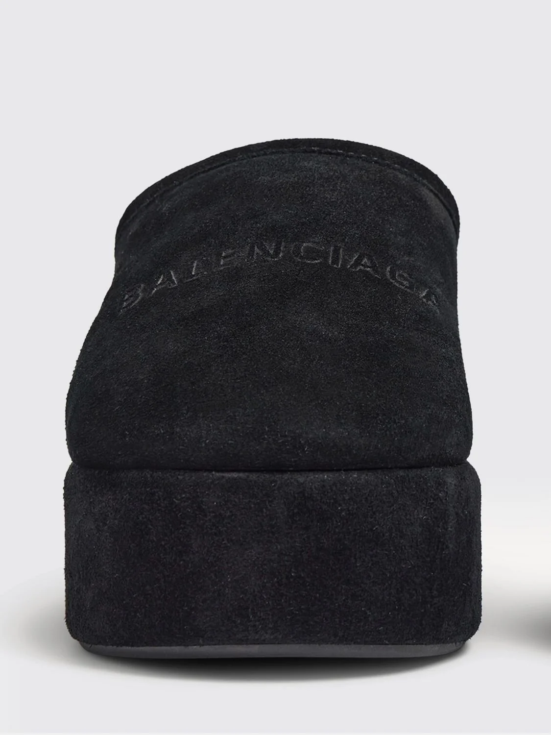 alaska suede platform mules with shearling lining