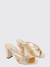 rafi high-heel mules sandals in laminated leather