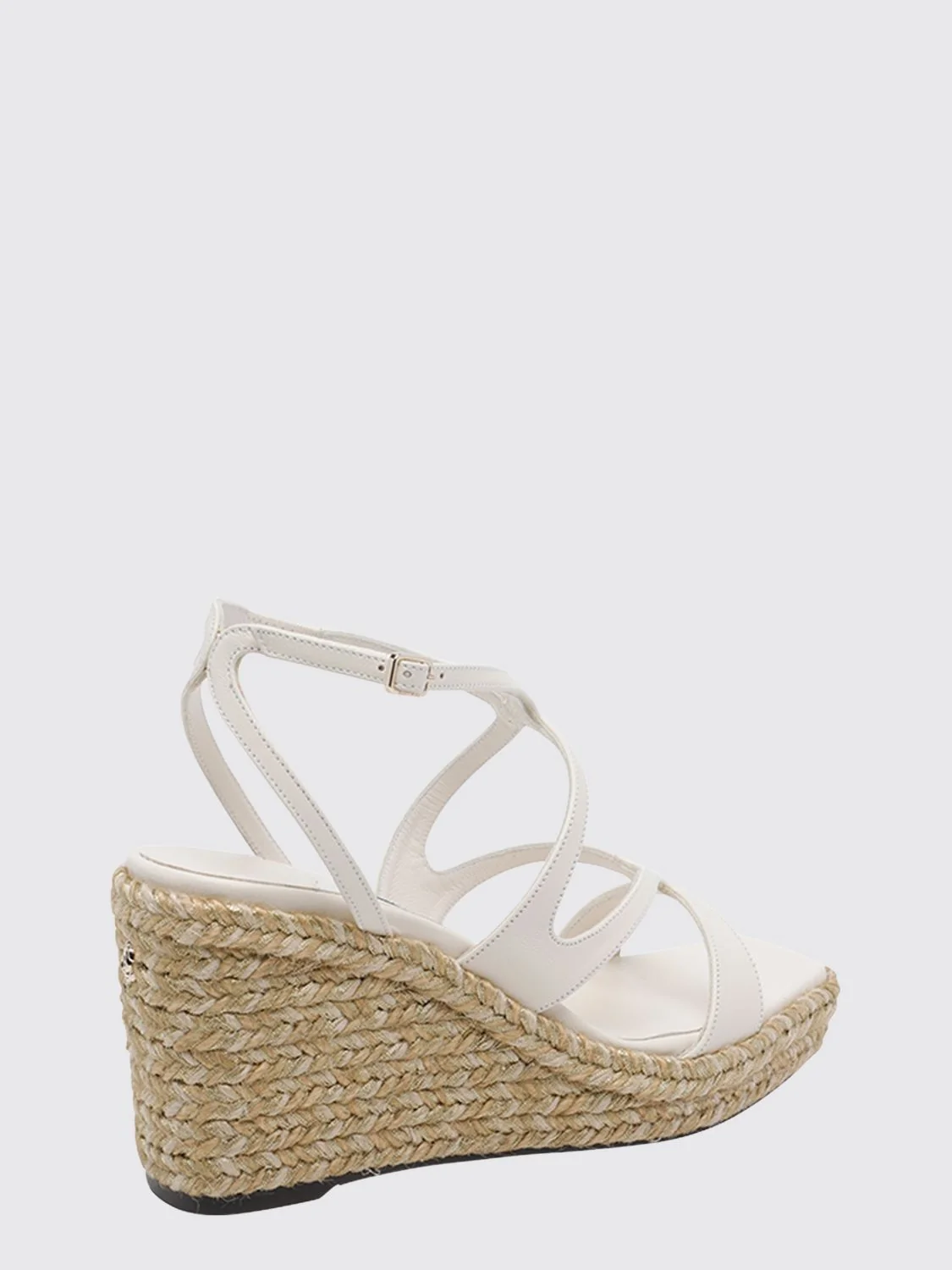 ayla square-toe leather wedge sandals
