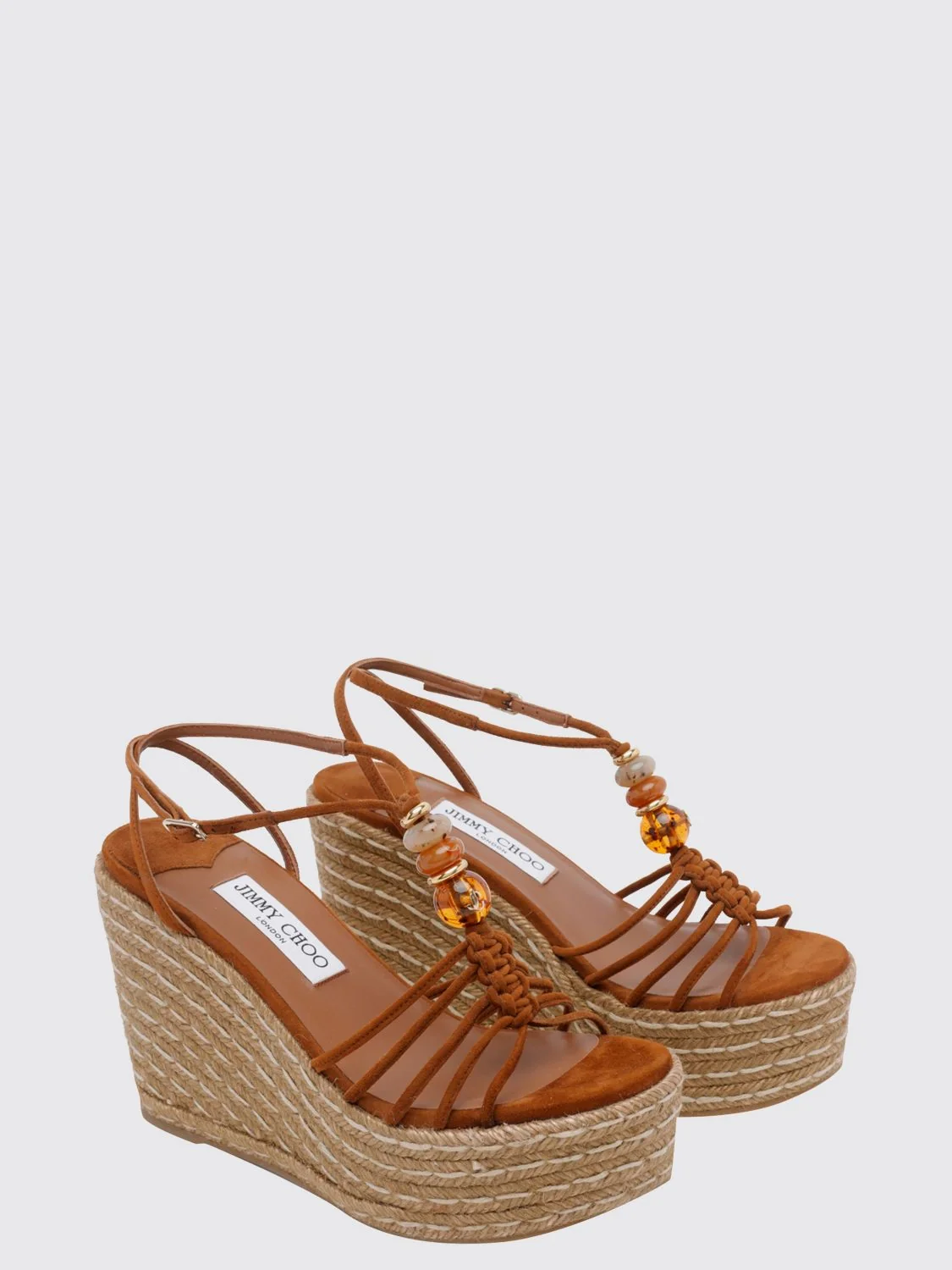 lemi beaded suede wedge sandals