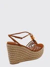 lemi beaded suede wedge sandals