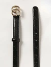 gg marmont smooth calfskin leather belt with monogram buckle