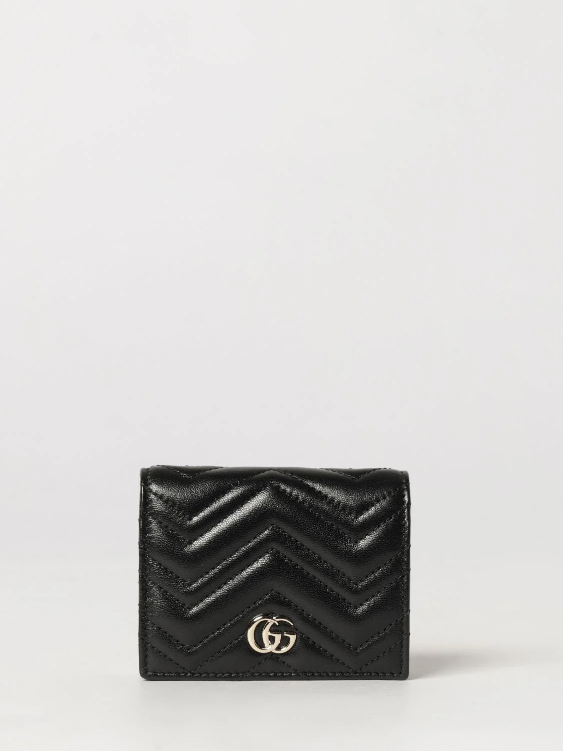 gg marmont chevron matelassé nappa bifold wallet